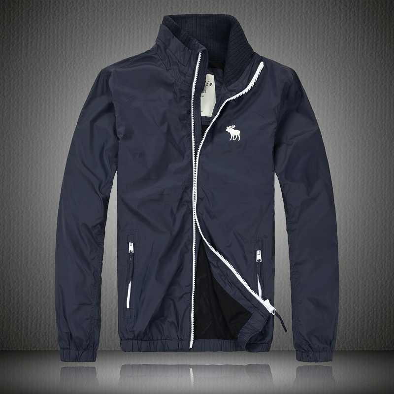 Veste Abercrombie & Fitch Homme Pas Cher en Bleu Marine